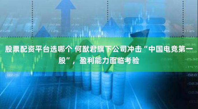 股票配资平台选哪个 何猷君旗下公司冲击“中国电竞第一股”，盈利能力面临考验