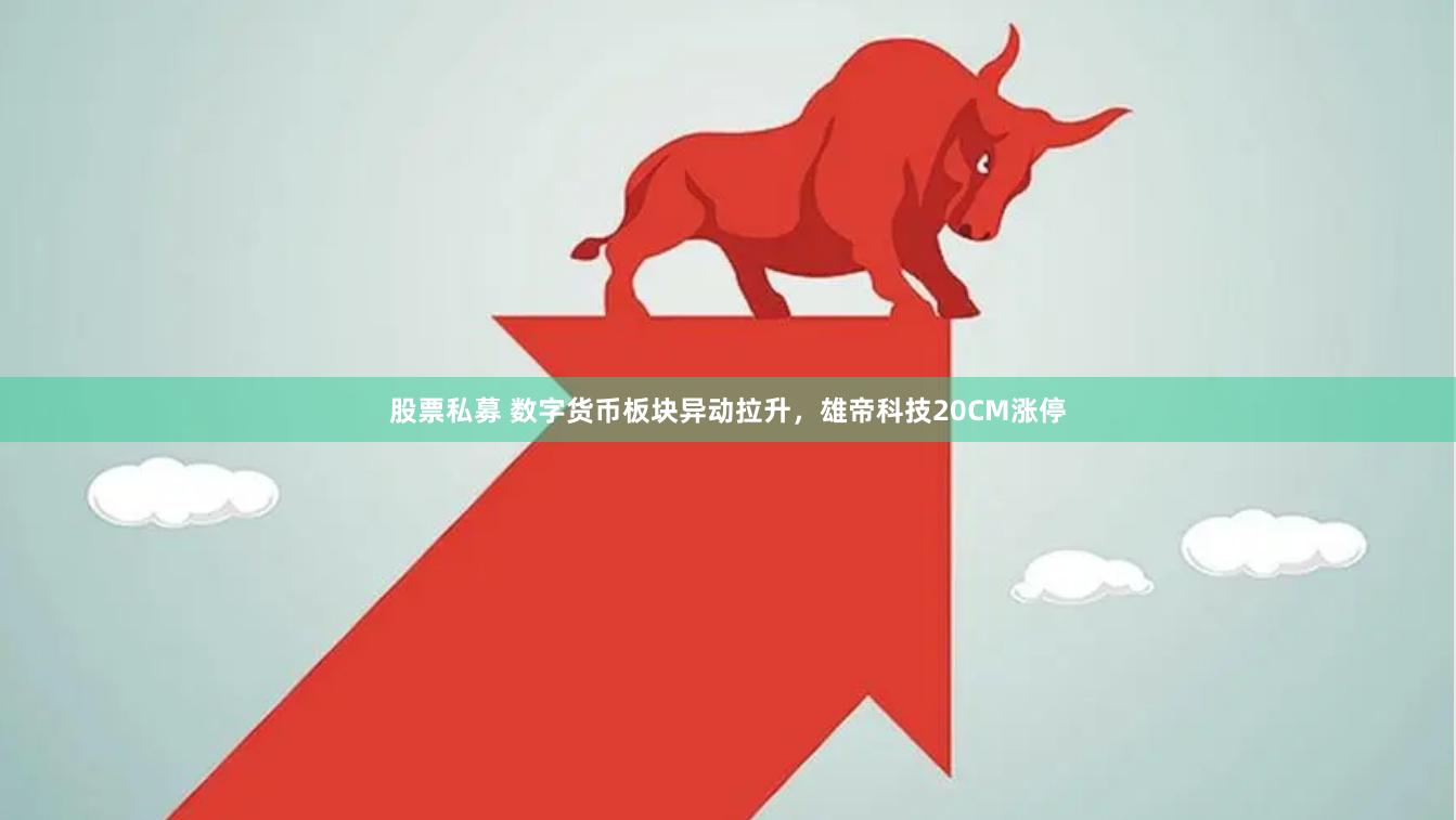 股票私募 数字货币板块异动拉升，雄帝科技20CM涨停